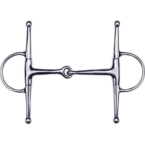 Mors de Joues pour Mors d'Œuf - 1 Pièce - Acier Inoxydable - Résistant et Durable - Équitation Mixte - Taille Standard