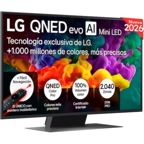 QNED evo AI MiniLED 55QNED86B6B 139,7 cm (55) 4K Ultra HD Smart TV Wifi Negro