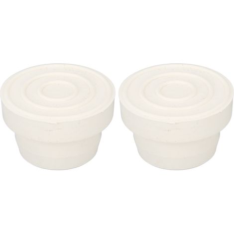 2 Pare-chocs Échelle Piscine – Bouchons Extrémité Intérieurs 5.7x5.7x3.7cm, Caoutchouc Antidérapant pour Protection Marchepieds