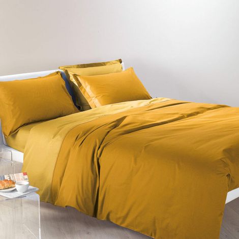 Parure de lit 4 pièces en 100% coton Housse Couette Douce et Elégante, Lavable et Facile d’Entretien Housse de Couette 200x200 et Autres Tailles