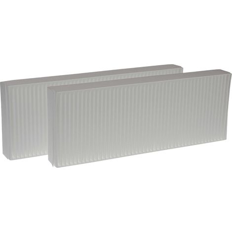 vhbw 2x Filter G4 kompatibel mit Zehnder Paul Novus 300, Novus 450 Lüftungsgerät - Filterset, 48 x 18 x 10 cm, Weiß