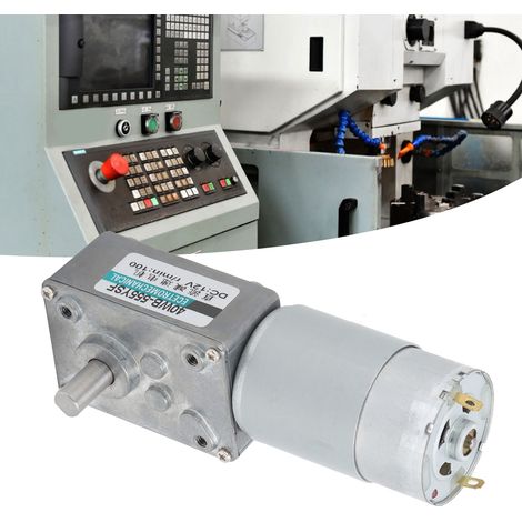 XD40WB-555YSF Schneckengetriebemotor, drehmomentstarker Gleichstrommotor mit Drehzahlregelung, bidirektionaler Miniaturmotor mit niedriger Drehzahl, 12 V DC, 100 U/min (1/5)