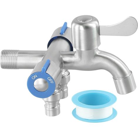Accessoire de robinet, G1/2, inox/laiton, pour lavabo et évier (1/5)
