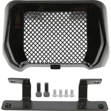 Kit de protection et cache-radiateur d'huile pour moto Touring FLHT FLTRX FLHR FLHX - Noir (1/5)