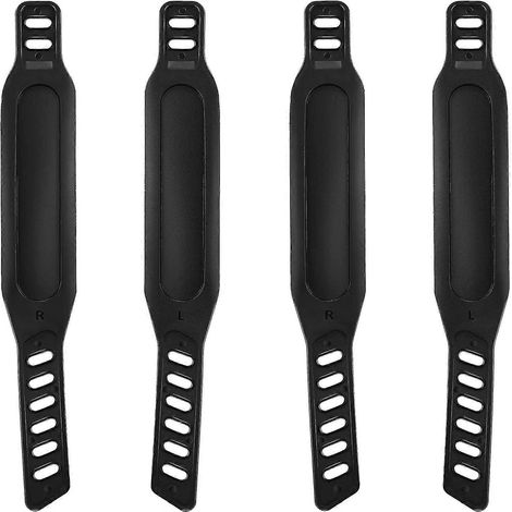 2 paires de sangles de pédales de vélo d'appartement, sangles universelles de 4,3 x 30,5 cm pour l'entraînement (1/5)