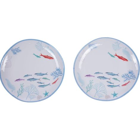 Amadeus - Lot de 2 assiettes Melamine Isao 27 cm