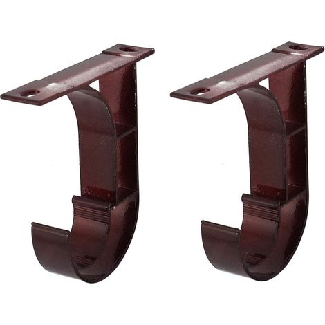sourcing map a14121900ux0391 Tringle à rideaux fixation plafond, 2,5 cm, bordeaux, 2 pièces (1/3)