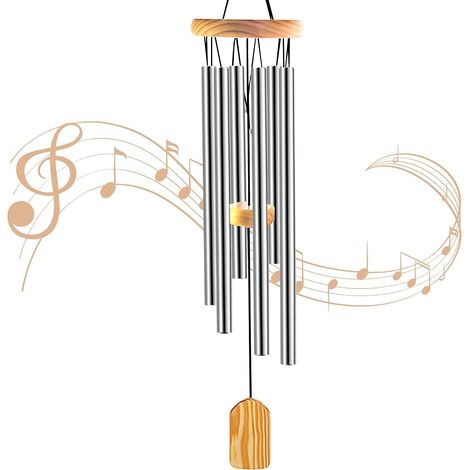 Carillon à vent d'extérieur, décoration pour balcon, porte et jardin (1/5)