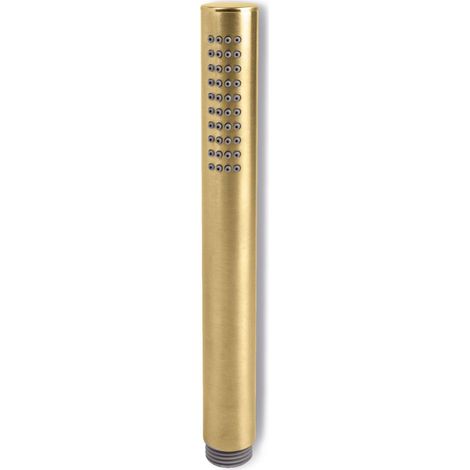 Vema Tiber Round Shower Handset - Brushed Brass (1/2)