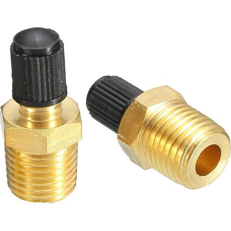 2 Pièces Vannes de Remplissage de Réservoir en Laiton Valve Auto Avec Filetage G 1/4" Valves de Remplissage de Contrôle Pour les Voitures Fourgonnettes Autobus (1/4 NPT) (1/5)