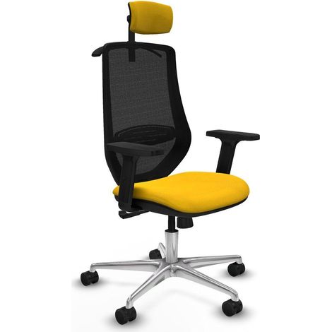 Piqueras et Crespo D086N2H Chaise de bureau jaune (1/3)