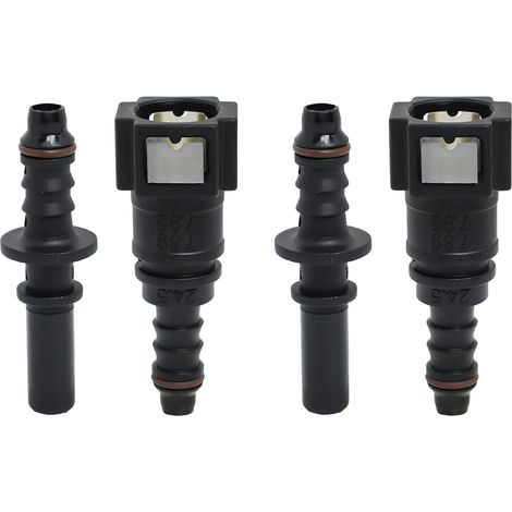 7.89mm à 8mm Droit Voiture Carburant Tuyau Rapide Libération Connecteur de Tuyaux d'Essence Adaptateurs de Durites pour Voitures Connecteur de coupleur à dégagement rapide de tube (2 Ensemble/Droit) (1/5)
