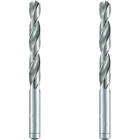 2 Forets Hélicoïdaux HSS DIN 338 RN - Acier Carbone et Alliés 118° D. 3.5 x Lt. 70 x Lu. 39 x Q. 3.5 mm x Z2 - Diamwood