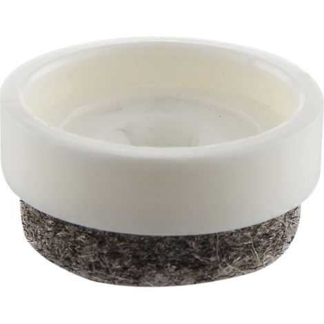 Wagner QuickClick Einsatz Möbelgleiter ULTRASOFT zum Aufdrücken ø 17mm, weiß, 4 Stück