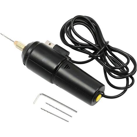 Mikroelektrischer Handbohrer 0,7–1,2 mm mit Bohrern, Schmuckwerkzeug