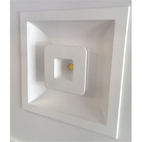 Spot LED encastré carré blanc 12 W + 11 W 3000 K (1/5)