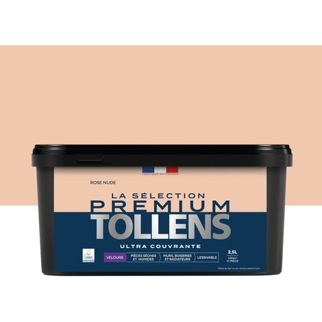 Tollens - Peinture intérieure couleurs - La Sélection Premium Velours - Ultra Couvrante - Rose Nude 2,5 L - 30m²
