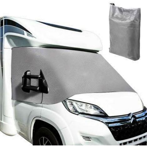 Bâche de protection pare-brise camping-car Fiat Ducato X250/X290 isolante et anti-UV (1/5)