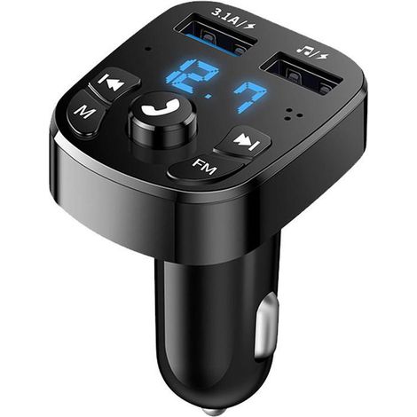 S5 Auto-Bluetooth-MP3-Player, FM-Bluetooth-Empfänger, USB-Musik-USB-Stick, Dual-USB-Auto-Schnellladegerät – Bild und Stil (1/3)