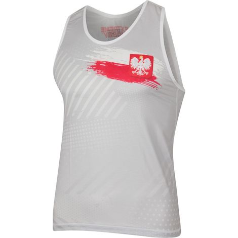 Technisches Herren-Tanktop Polska Prime XS Weiß
