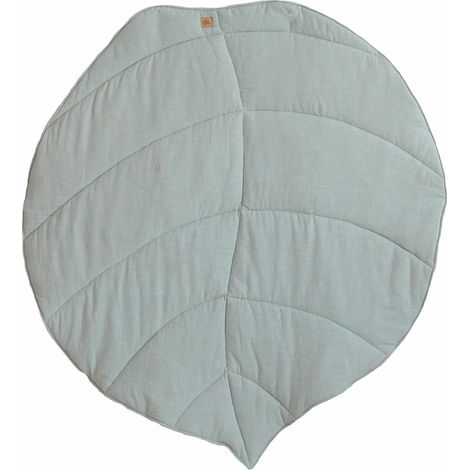 Tapis de sol feuille molletonné bébé enfant autumn vibes - Vert clair (1/3)