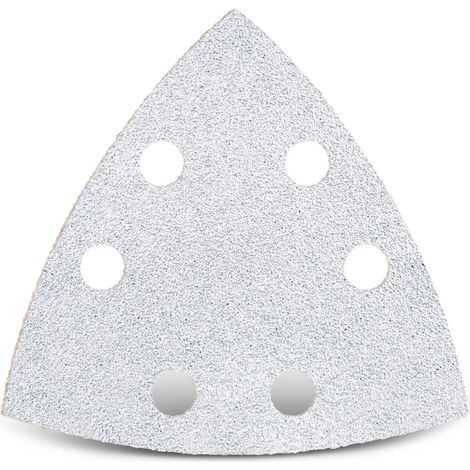 MENZER White Klett-Schleifblätter, 93 mm, 6-Loch, f. Deltaschleifer, Normalkorund (50 Stk.) K400
