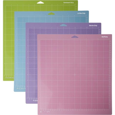 Snijmat - 30,5 x 30,5 cm - Transparente Schneidemat für Scrapbooking und Präzisionsschneiden - Kompatibel mit Cricut Geräten - 4 Stück (1/5)