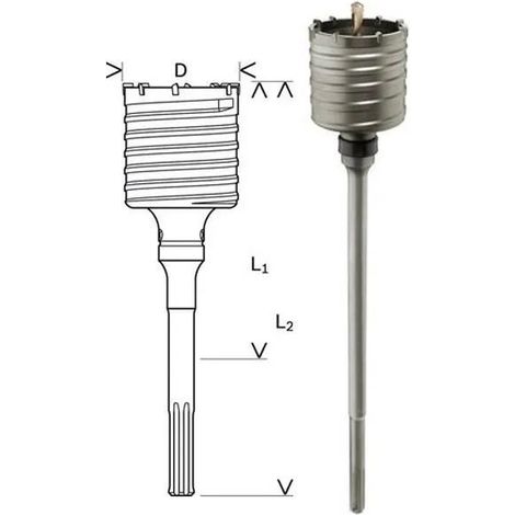 Bosch SDS-max-9 Corona per perforazione in calcestruzzo 68 mm