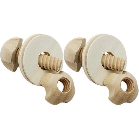 Lot de 2 vis à bois détachables et réglables pour le bricolage et les fournitures en bois (1/5)