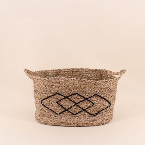 Panier rectangulaire en fibres naturelles 18x28cm (1/5)