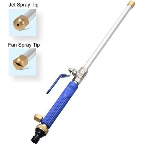 Lance de nettoyeur haute pression à jet profond, buses de pistolet de nettoyeur haute pression, pistolet d'arrosage avec adaptateur, meilleur nettoyage, convient aux tuyaux d'arrosage et aux nettoyeur (1/5)