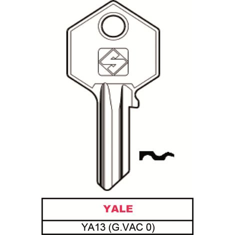 Silca chiave ottone ya13 (g.vac 0) yale (20 pezzi) - Silca