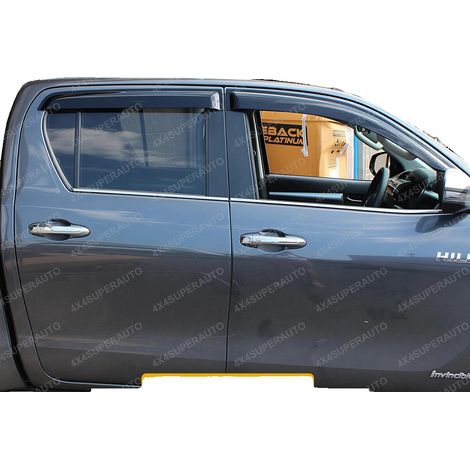 Visera para ventana, fácil instalación, diseño duradero, TOYOTA HILUX REVO (1/2)