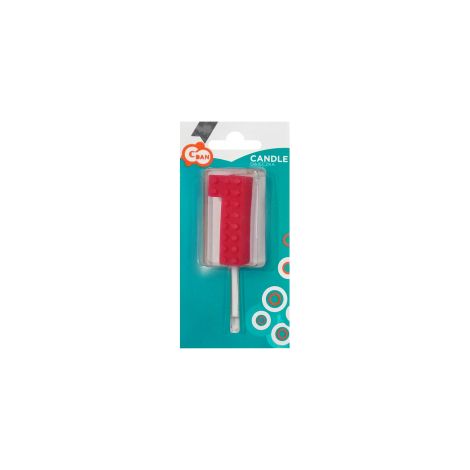 Bougie d'anniversaire en blocs, chiffre 1, hauteur 5,5 cm