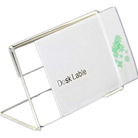 20pcs 9cmx6cm Acrylique Signe d'affichage étiquette de Prix nom de Carte Porte-étiquette Stands (1/5)