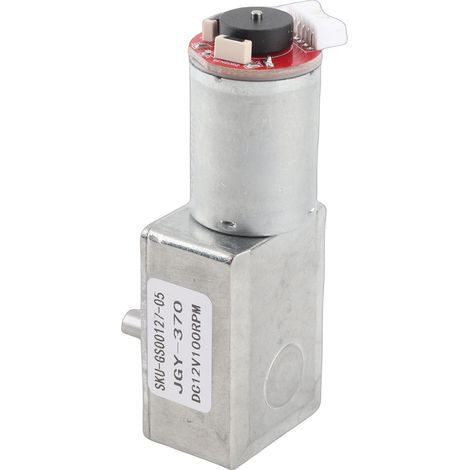 Moteur à engrenage 12V CC couple élevé avec encodeur, verrouillage automatique puissant, 100 tr/min (1/5)