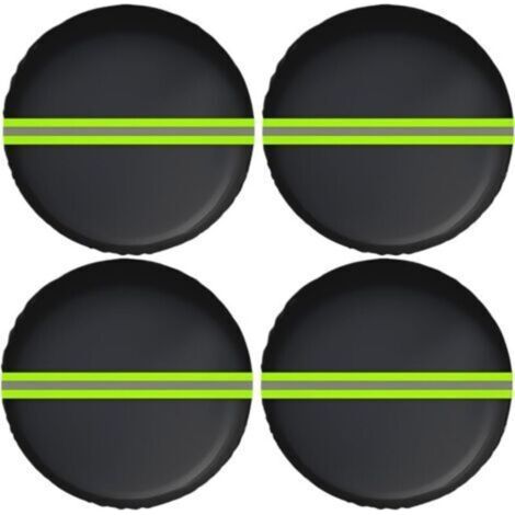 Housses de roue Protection de pneu coupe-vent, réfléchissante, imperméable et anti-poussière, pour voyage, maison, route, remorque, garage, camping, stationnement, camping-car en plein air 31- (1/4)