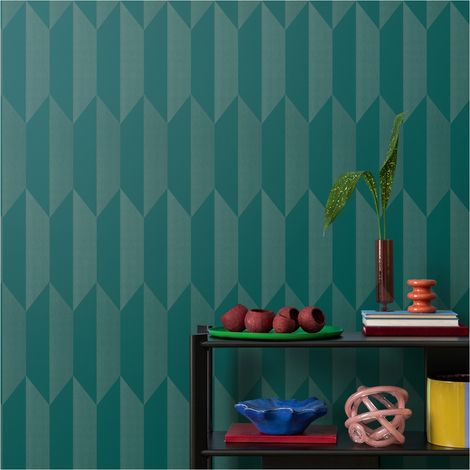 A.S. Creation Vliestapete 10.05 x 0.53 m Livingwalls 3D Tapete Blau 790867 Geometrisch CosmoLiving by Cosmopolitan (1/5)