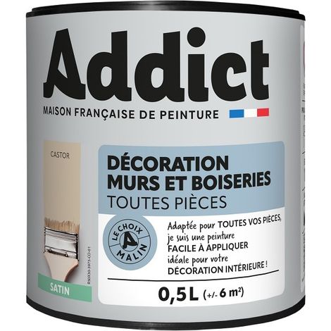Vernice acrilica satinata 0,5 litri Castor - Addict
