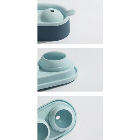 à glaçons en silicone avec entonnoir, double boule de whisky, (1/5)