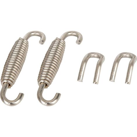 2 Pièces 45mm Moto Tuyau Echappement Système Ressort Hélicoïdal Pull Crochet (1/3)