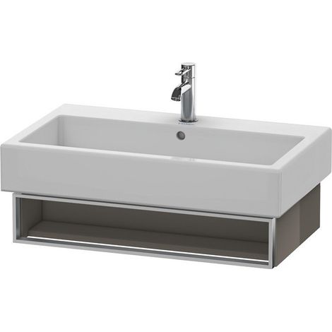 Meuble sous-vasque VERO 431x750x155mm flanelle gris brillant