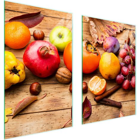 PIASTRA PROTETTIVA IN VETRO PER CUCINA 65x52 FRUTTA (1/5)