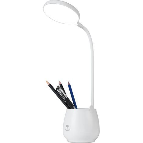 Lampe de Bureau de Porte-stylo, Tactile Lampe de Bureau à LED Dimmable avec 3 Modes D'éclairage & 24 LED, Protection des Yeux Lampe de Chevet Enfant Sans Fil USB Recharge pour Apprendre & Lire (1/5)