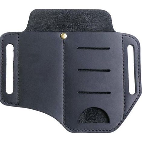 Werkzeugtasche aus Leder – Gürtelorganizer aus schwarzem PU-Leder (1/5)