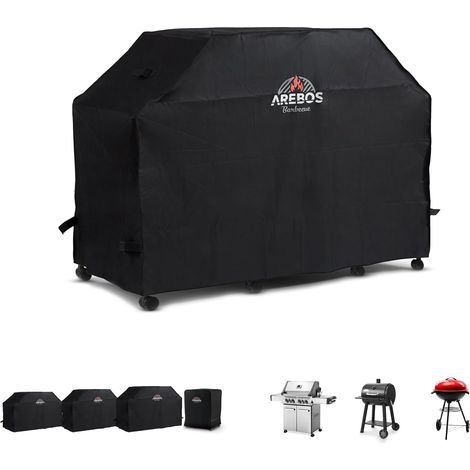 AREBOS BBQ Couvercle de gril hotte Housse de protection contre la pluie gazgril (1/5)