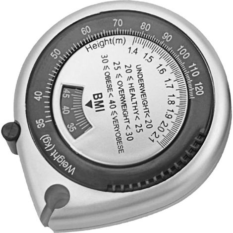 SHINEOFI Ruban Calculateur D'imc Corporel 1,5 Mètre en Pvc Échelle Claire et Précise, Facile à Utiliser, Portable pour Mesurer le Tour de Taille la Maison