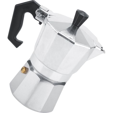 Cafetière italienne Moka en aluminium pour expresso, à utiliser à la maison ou au bureau. (1/5)