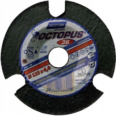 Norton Octopus Schleifscheibe 125x4 Vorschau (1/2)