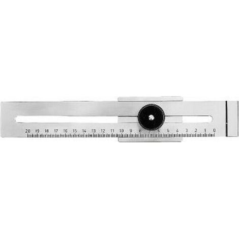 Trusquin à tracer en acier inoxydable – Plage de mesure 300 mm – Bord de traçage trempé pour traçage précis – Forum (1/2)